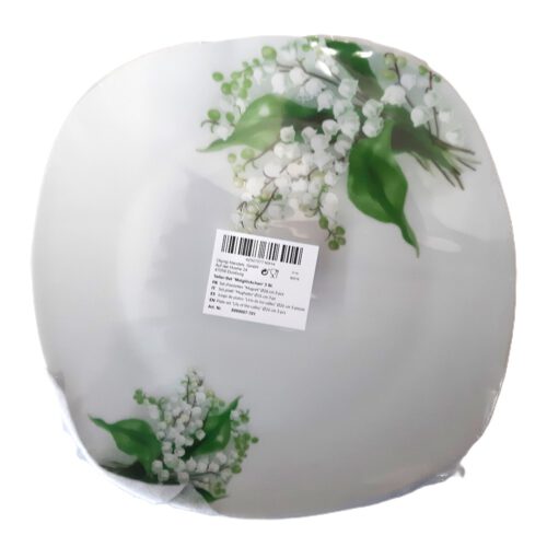 Teller Set 3St- Maiglöckchen, Ø 26 cm Keramik Geschirr Servierteller Platte