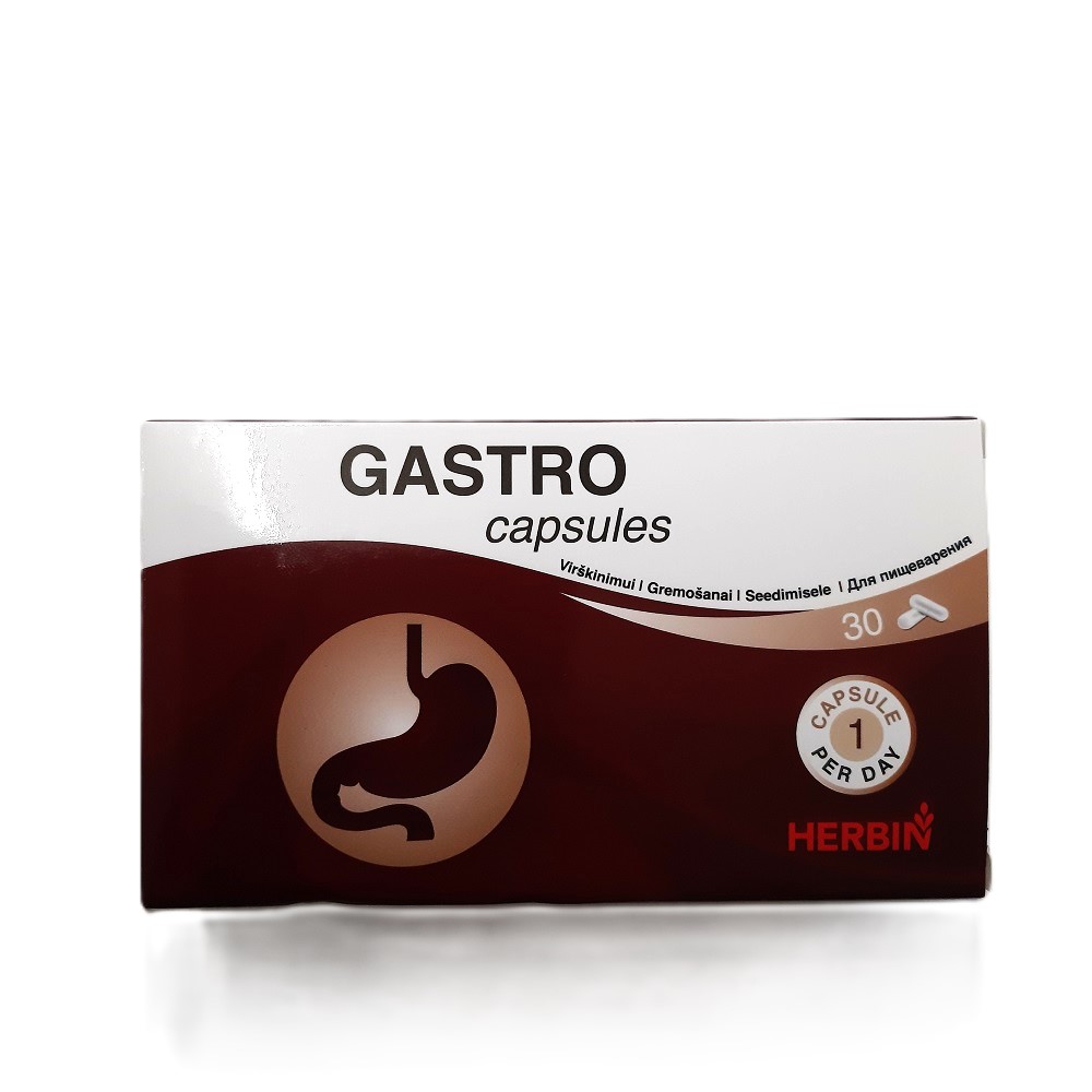 Gastro für die Verdauung HERBIN 30 Kapseln