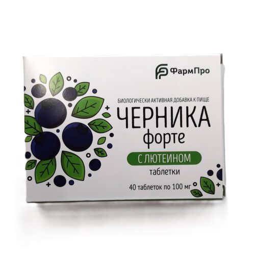 Heidelbeere forte Tabletten mit Lutein 40 Tabletten je 100 mg