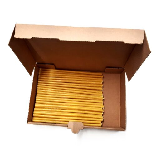 50 Stück Bienenwachskerzen №80 (Honig) 18,5 cm свечи восковые