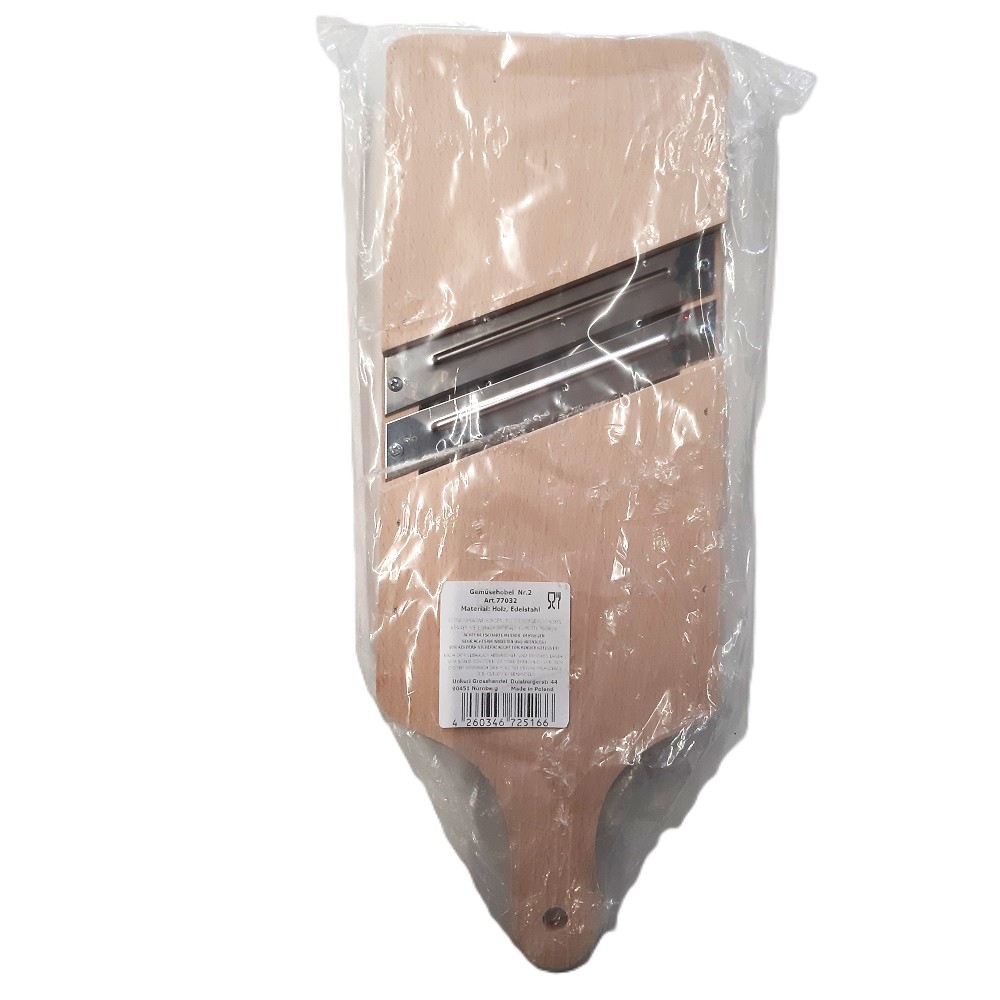 Karottenreibe Gemüsehobel Reibe Holz – Bild 3