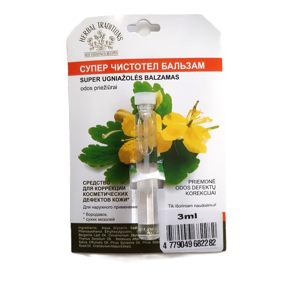 Schöllkraut, Чистотел, gegen trockener Hornhaut, Warzen 3ml