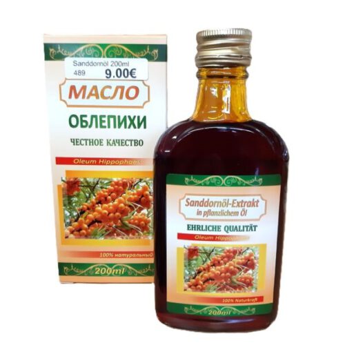 Sanddornöl Naturprodukt Облепиховое масло 200 ml