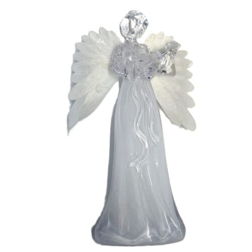 Deko-Figur "Engel mit beleuchtenden Flügeln" aus Acryl Figurgröße - 22 см